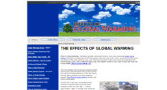 Desktop Screenshot of effectofglobalwarming.com
