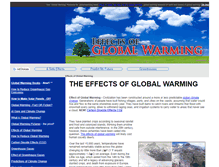 Tablet Screenshot of effectofglobalwarming.com
